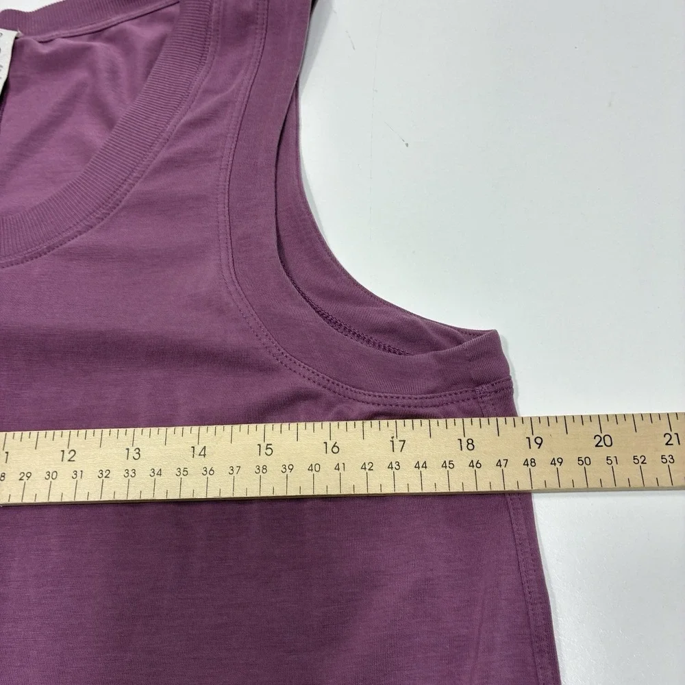 Lululemon‎ All Yours Tank Maxi Dress Pima Cotton Sleeveless Purple Size 10